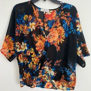 Top shop floral blouse